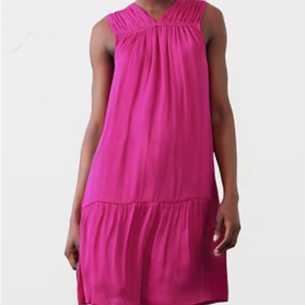 Banana Republic Vibrant Pink Sleeveless Dress NWT